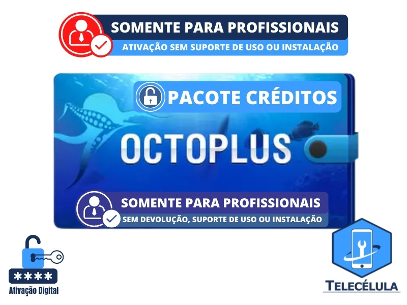 Sem Imagem - PACOTE CRDITOS PARA BOX OCTOPUS OCTOPLUS DESBLOQUEIO REMOTO CONTA GOOGLE, OPERADORA E OUTROS